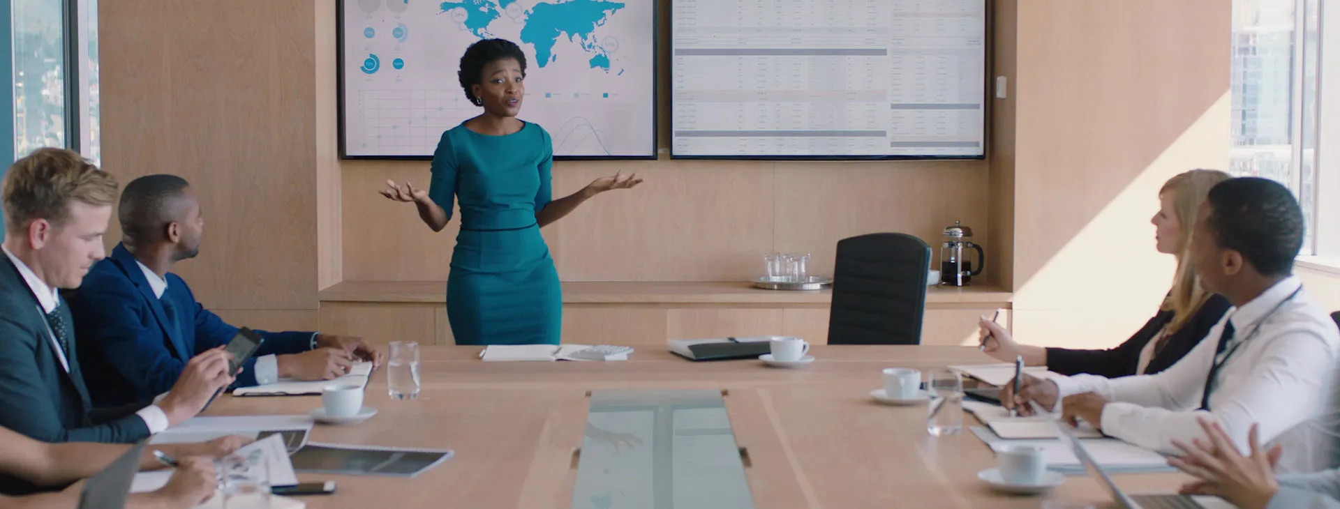 Immigration consultation in a meeting room